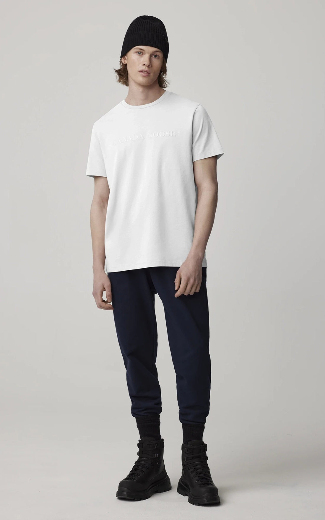 A &quot;EMERSEN 1420M&quot; Blanc Canada Goose T-shirt Homme opened photo