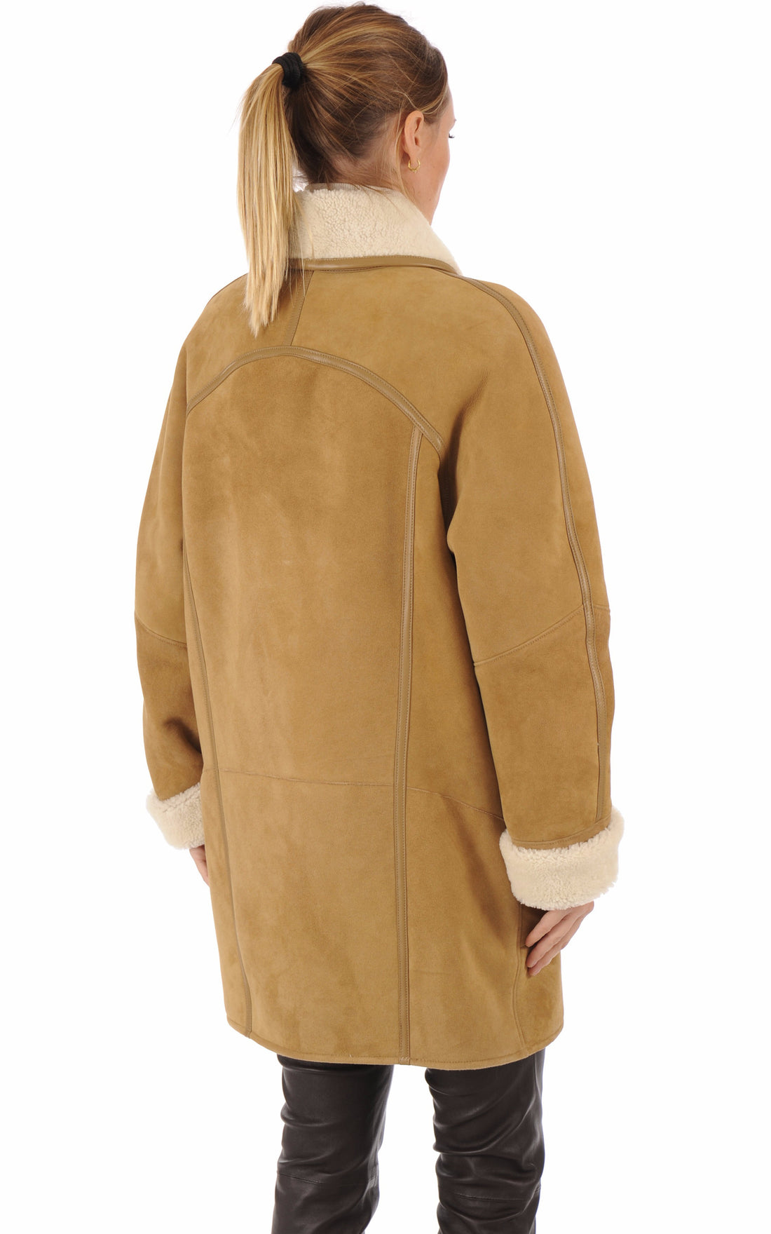 A &quot;SERENA LUNGO&quot; Camel La Canadienne 3/4 Femme details photo