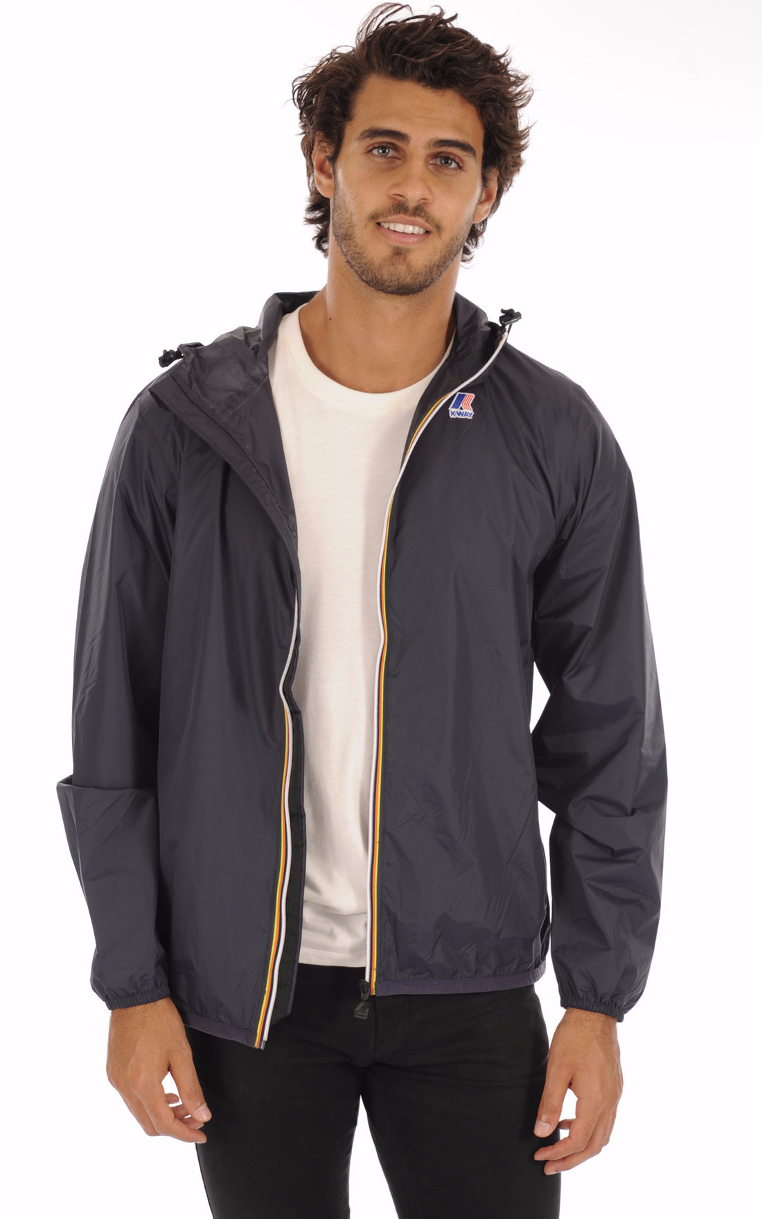 A &quot;CLAUDE K004BD0&quot; Bleu Marine K-Way Blouson Mixte closed photo