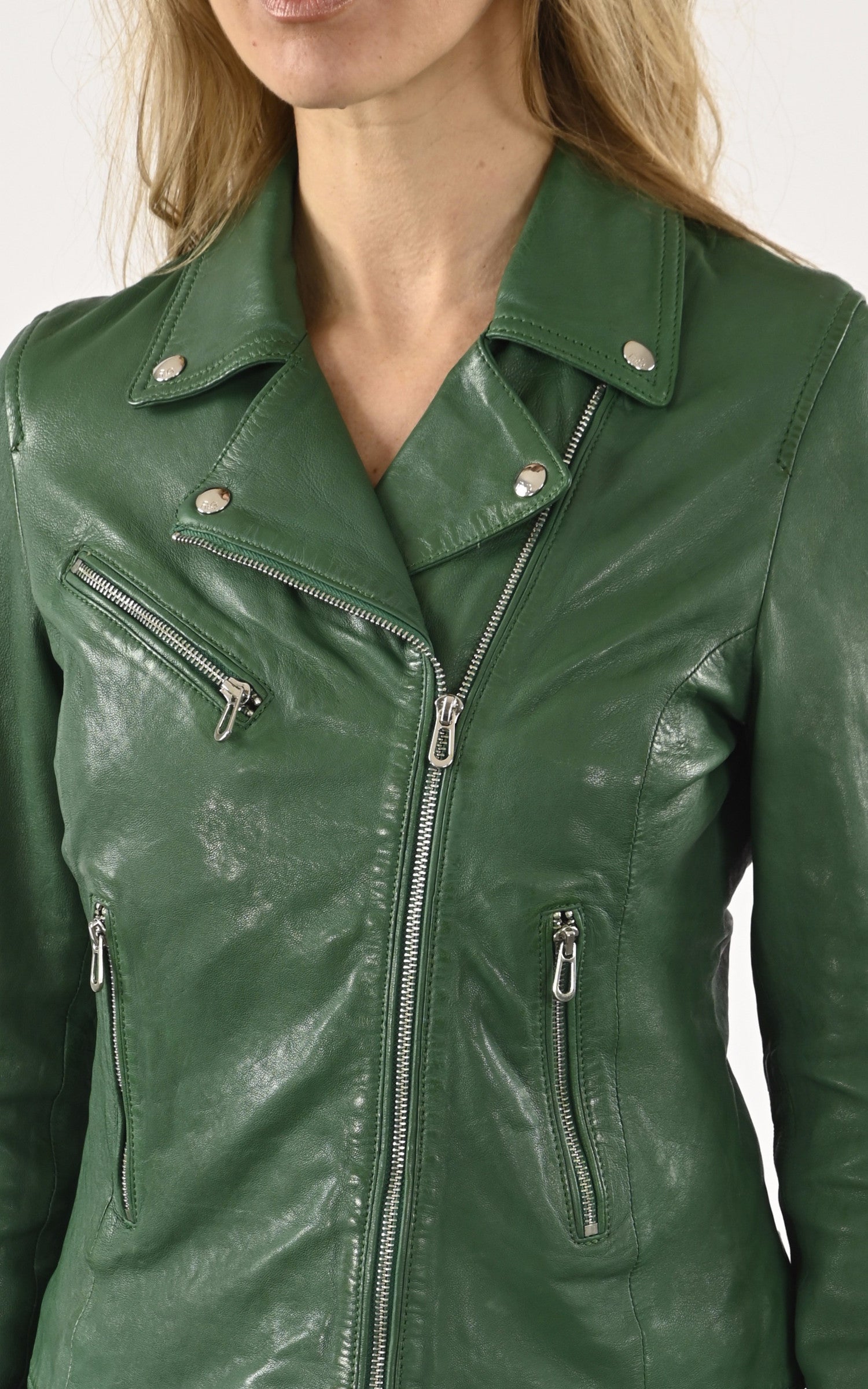 A &quot;OLYMPE 101964&quot; Vert Rose Garden Blouson Femme details photo 5