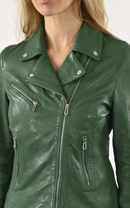 A &quot;OLYMPE 101964&quot; Vert Rose Garden Blouson Femme details photo