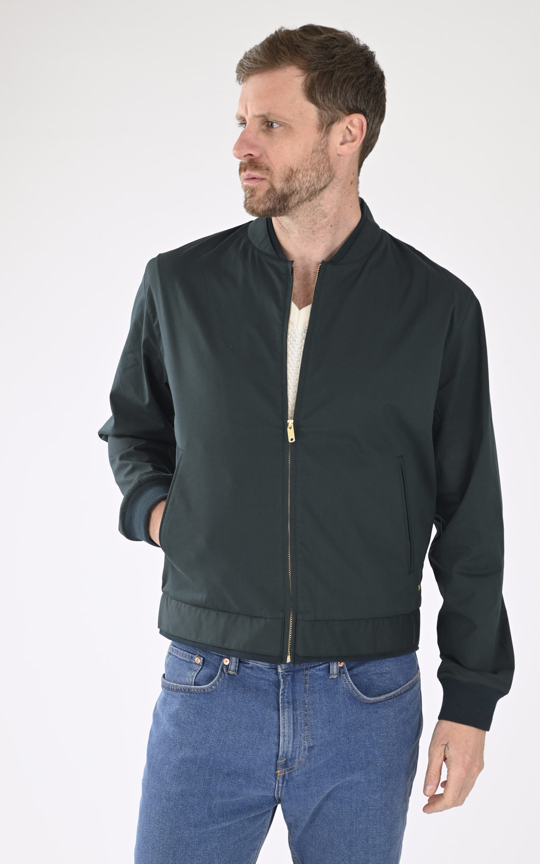 A &quot;BADIA&quot; Vert Rivieras Blouson Homme opened photo