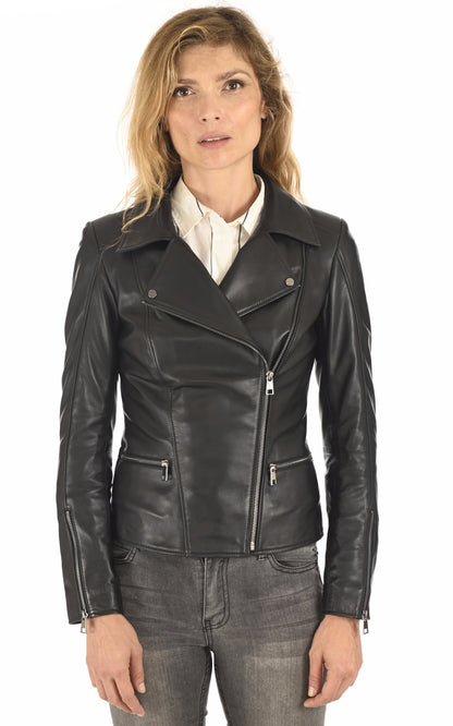 A &quot;B258&quot; Noir La Canadienne Perfecto Femme closed photo