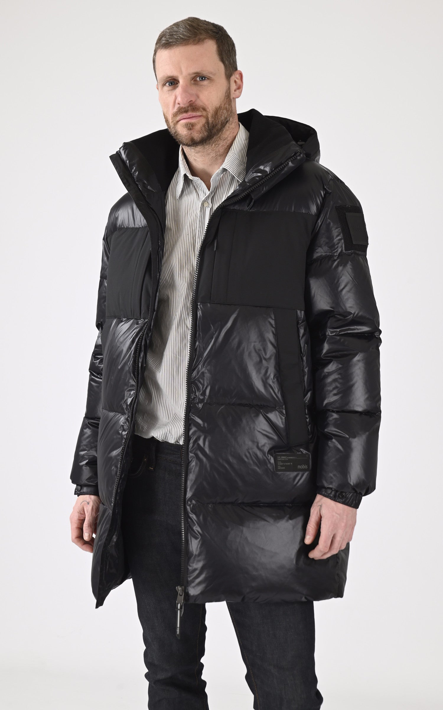 A &quot;NEELIX&quot; Noir Nobis Ves Doudoune Homme opened photo 1