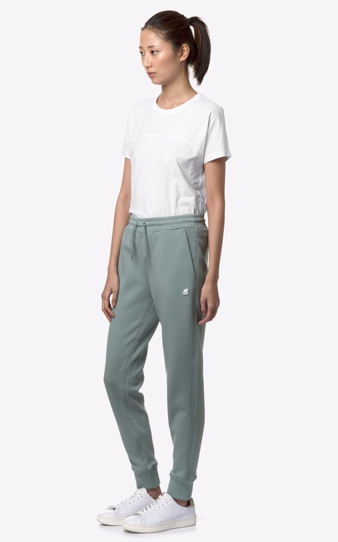 A &quot;GINEVRA LIGHT K5114KW&quot; Vert K-Way jogging Femme closed photo