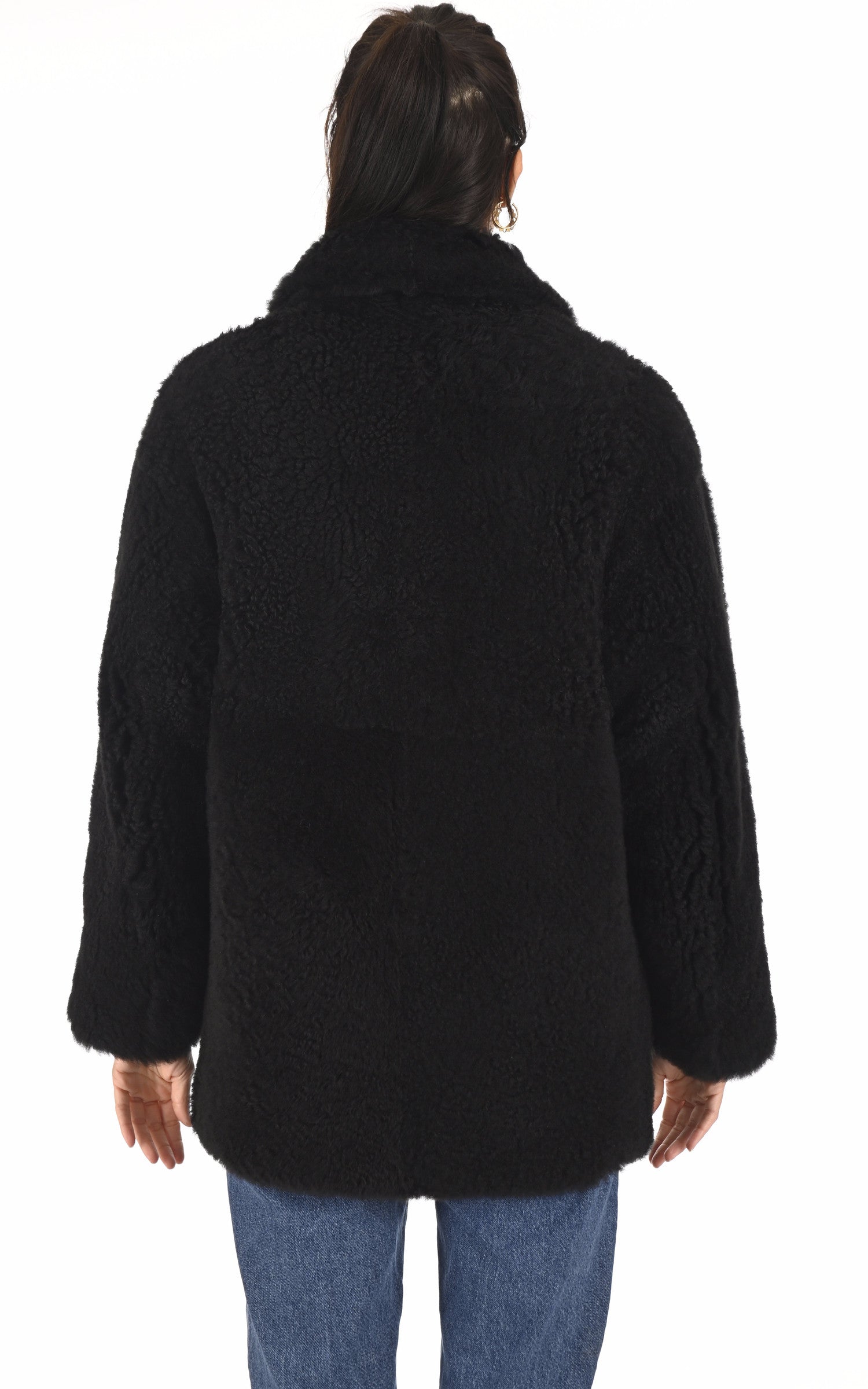 A &quot;ANY&quot; Noir La Canadienne Veste Femme back photo 3