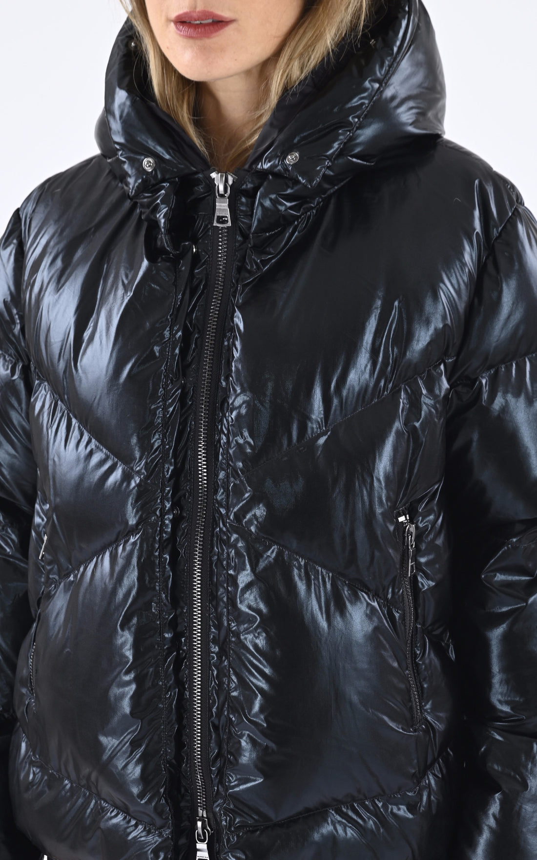 A &quot;SNOW 515&quot; Noir Blonde n°8 Ves Doudoune Femme opened photo