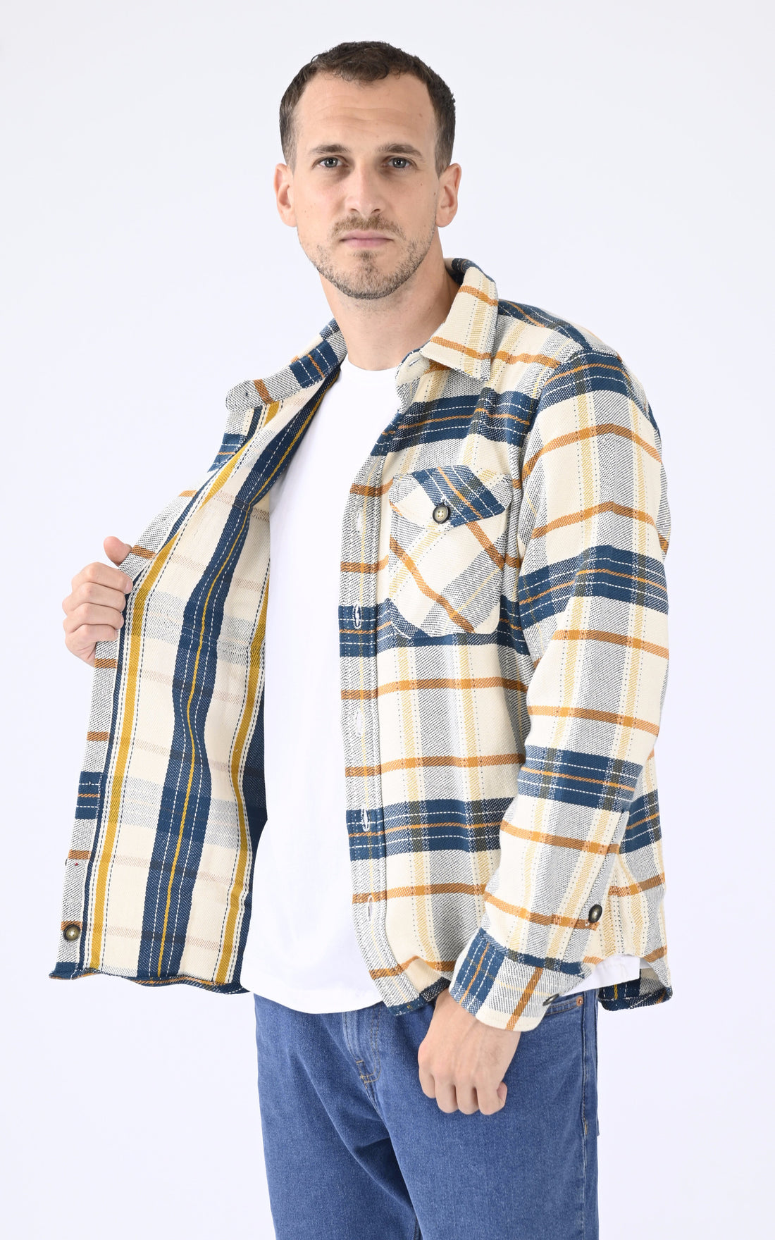 A &quot;TURLOCK 103643&quot; Bleu Iron&amp;Resin Chemise Homme opened photo