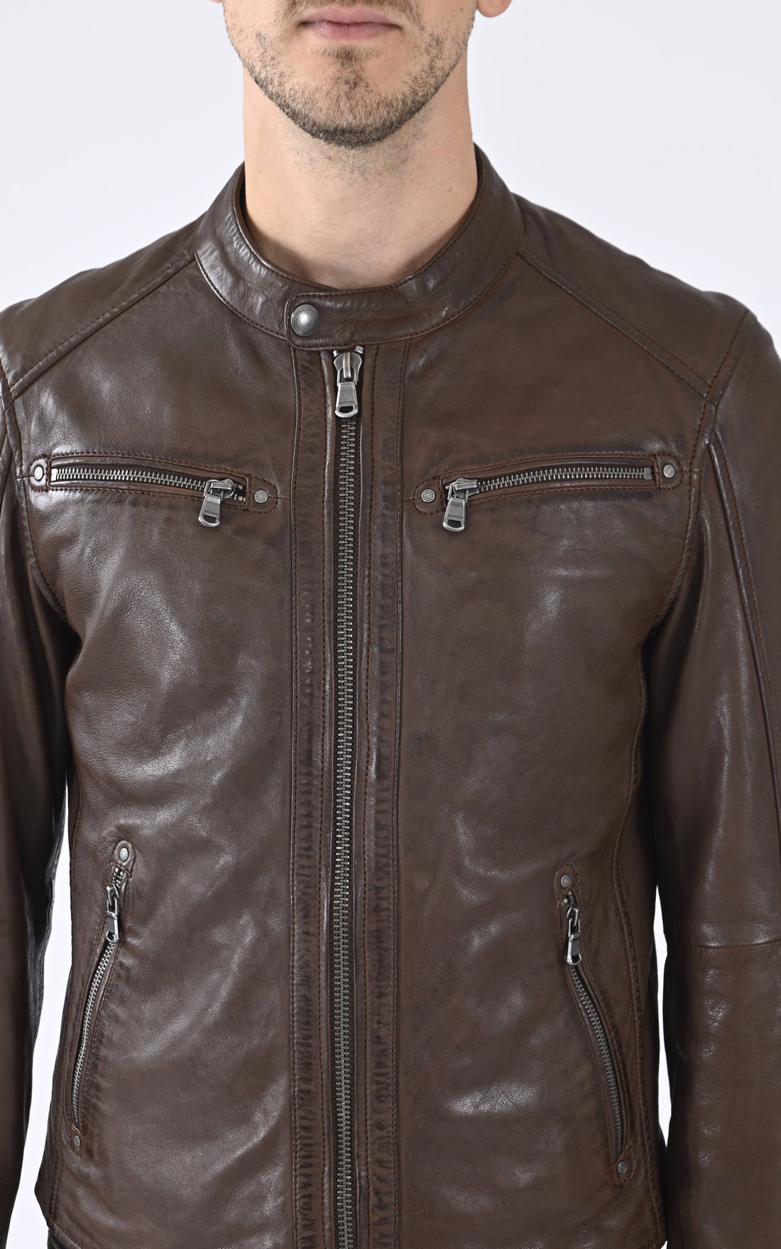 A &quot;GAFINO 101843&quot; Marron Daytona 73 Blouson Homme opened photo