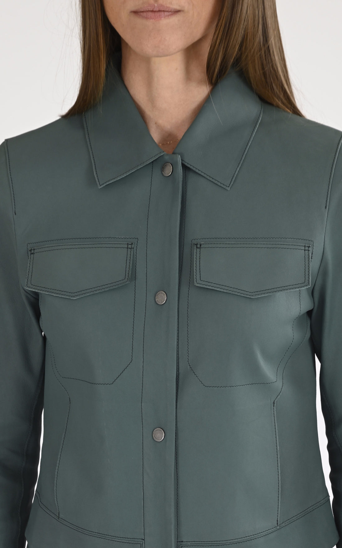 A &quot;RUBY 65029&quot; Vert Oakwood Veste Femme opened photo