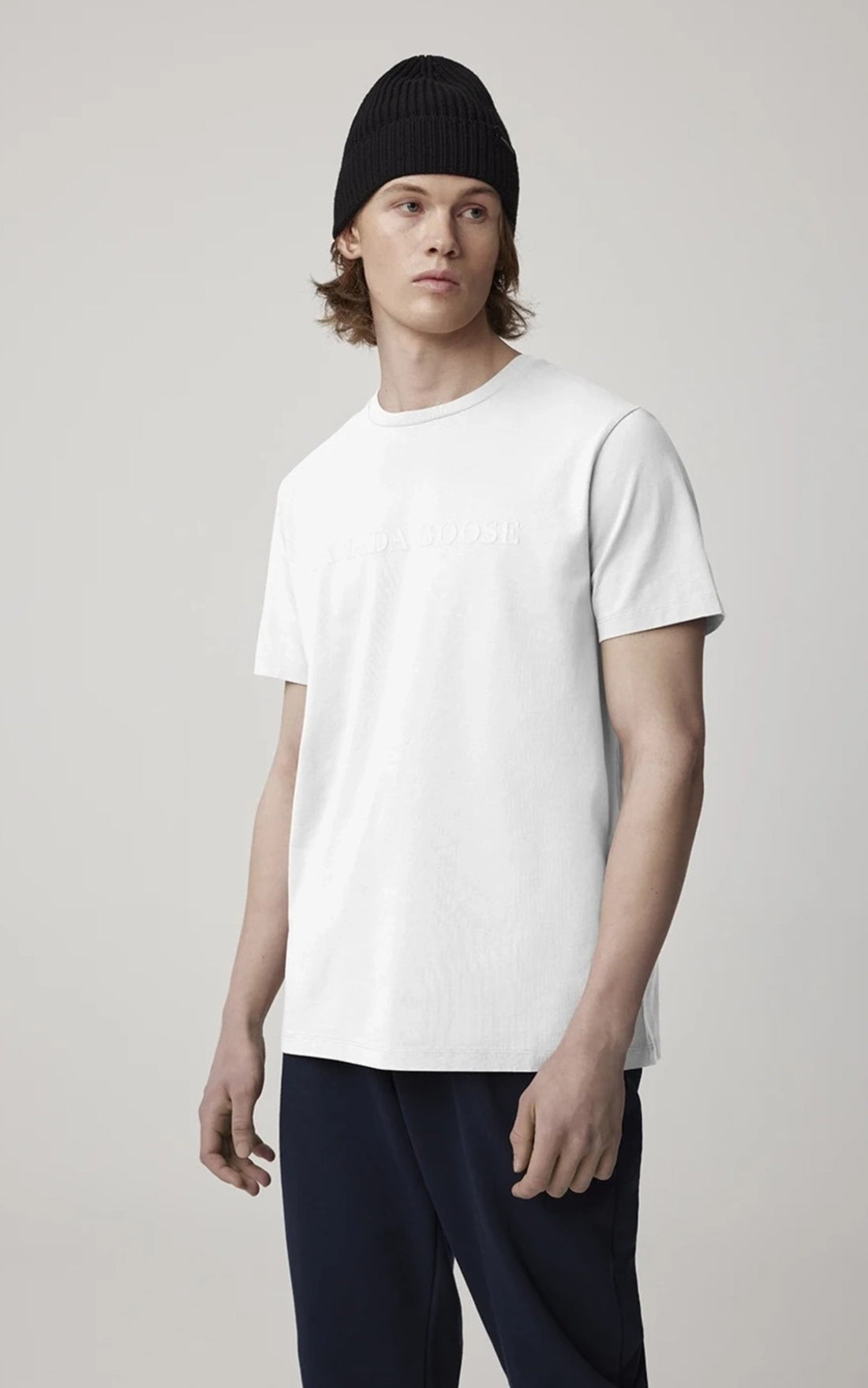 A &quot;EMERSEN 1420M&quot; Blanc Canada Goose T-shirt Homme opened photo