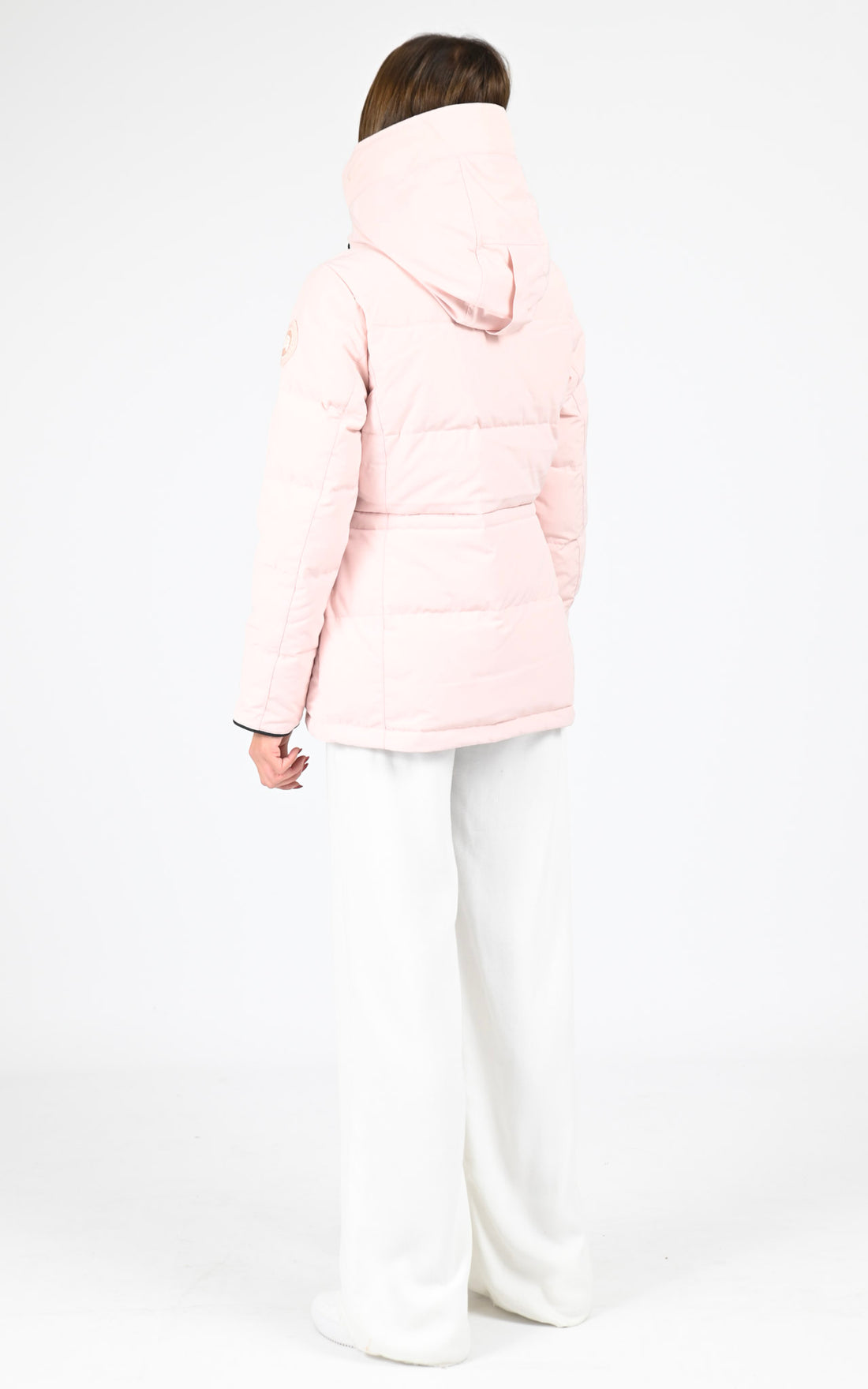 Parka à capuche Chelsea rose