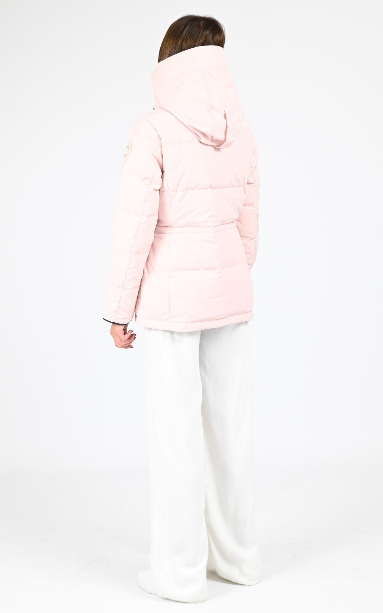 Parka à capuche Chelsea rose