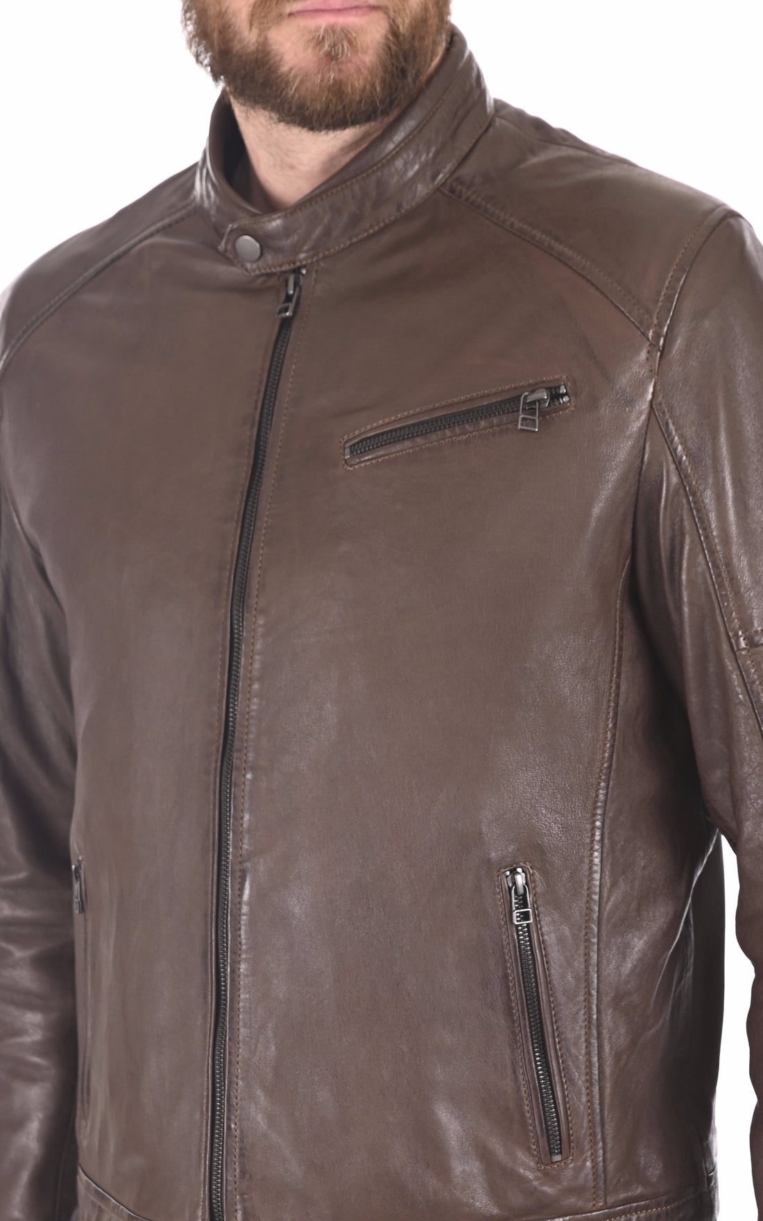 A &quot;IORA HOOD&quot; Mocca Serge Pariente Blouson Homme opened photo
