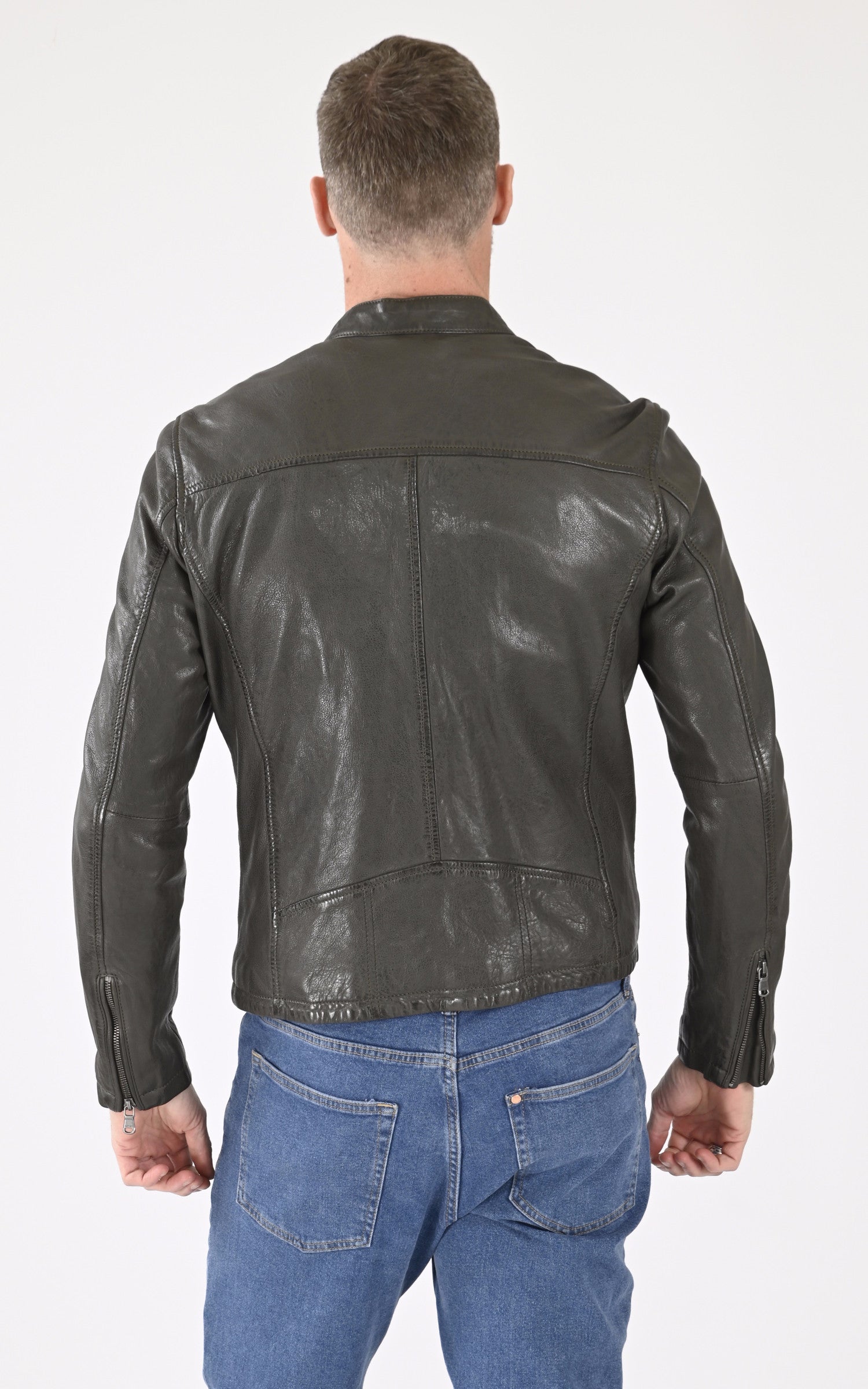 A &quot;GAFINO 101843&quot; Kaki Daytona 73 Blouson Homme back photo 4