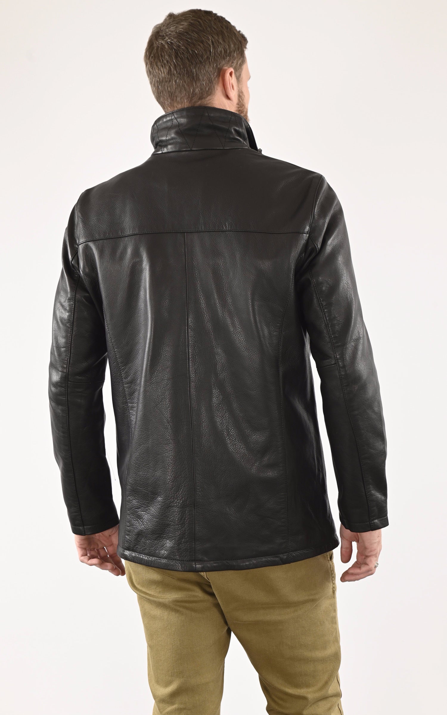 A &quot;MIKA&quot; Noir La Canadienne Blouson Homme back photo 4
