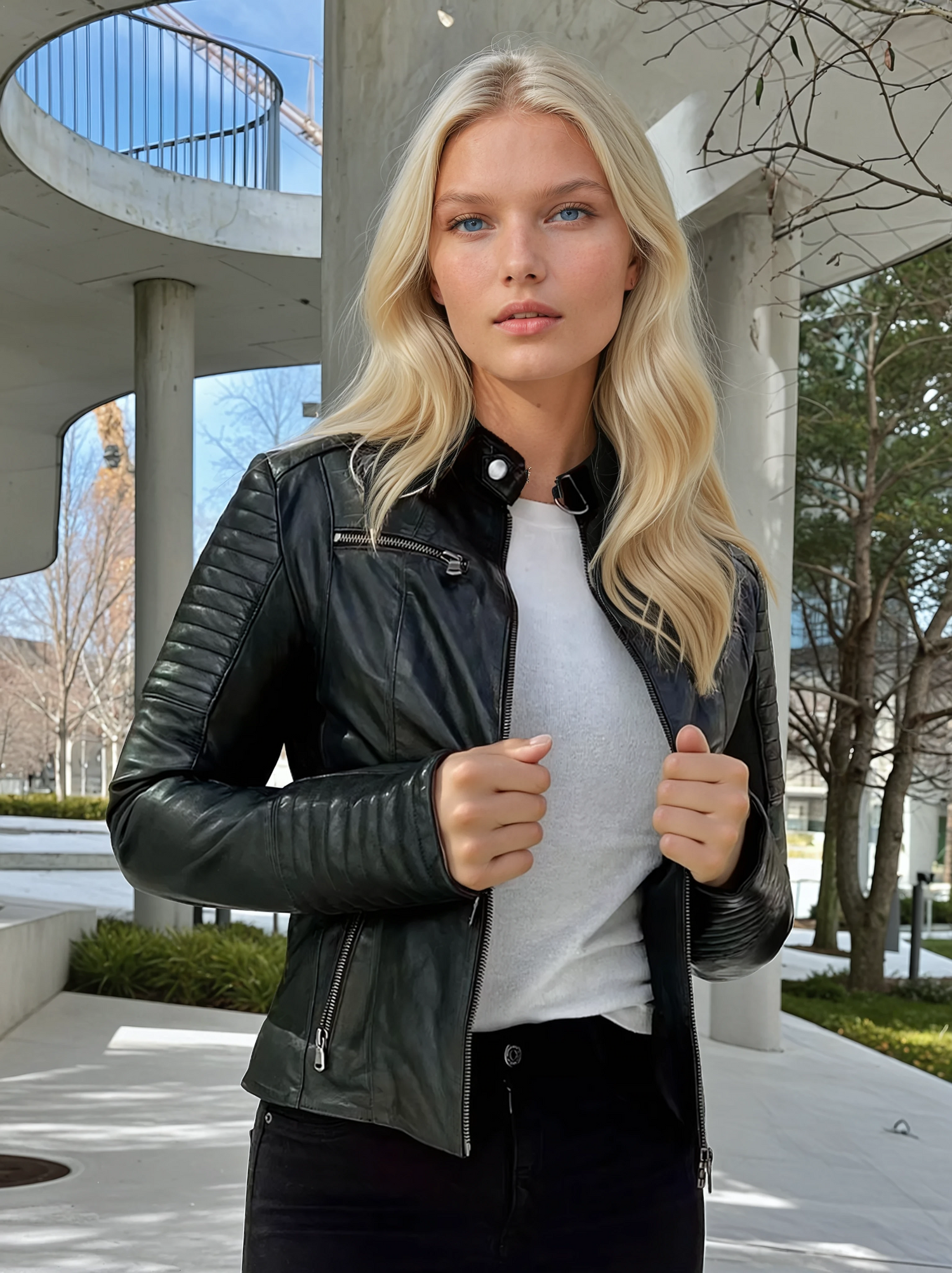 Scooty Lamb Polish Nappa Leather Black 1