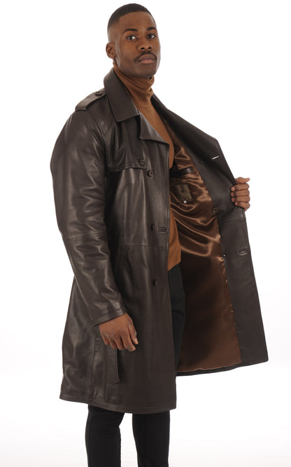 A &quot;GEORGE BIS&quot; Marron La Canadienne Manteau Homme interior photo