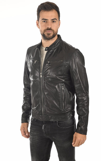 A &quot;DUSTIN 100233&quot; Noir Daytona 73 Blouson Homme closed photo