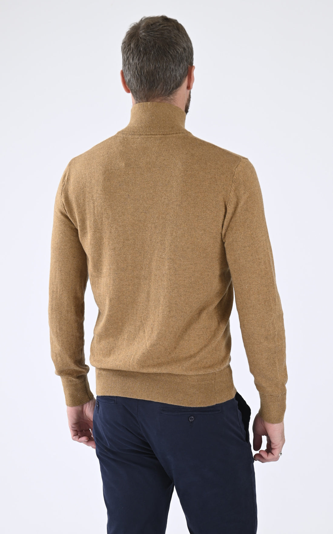 A &quot;PL BEAL 8&quot; Camel Schott Pull Homme opened photo