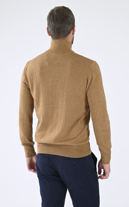 A &quot;PL BEAL 8&quot; Camel Schott Pull Homme back photo