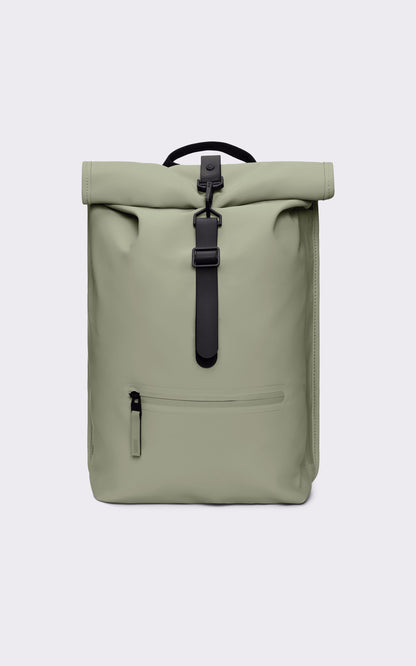 A &quot;13320 ROLLTOP RUCKSACK&quot; Vert Rains Sac Mixte opened photo