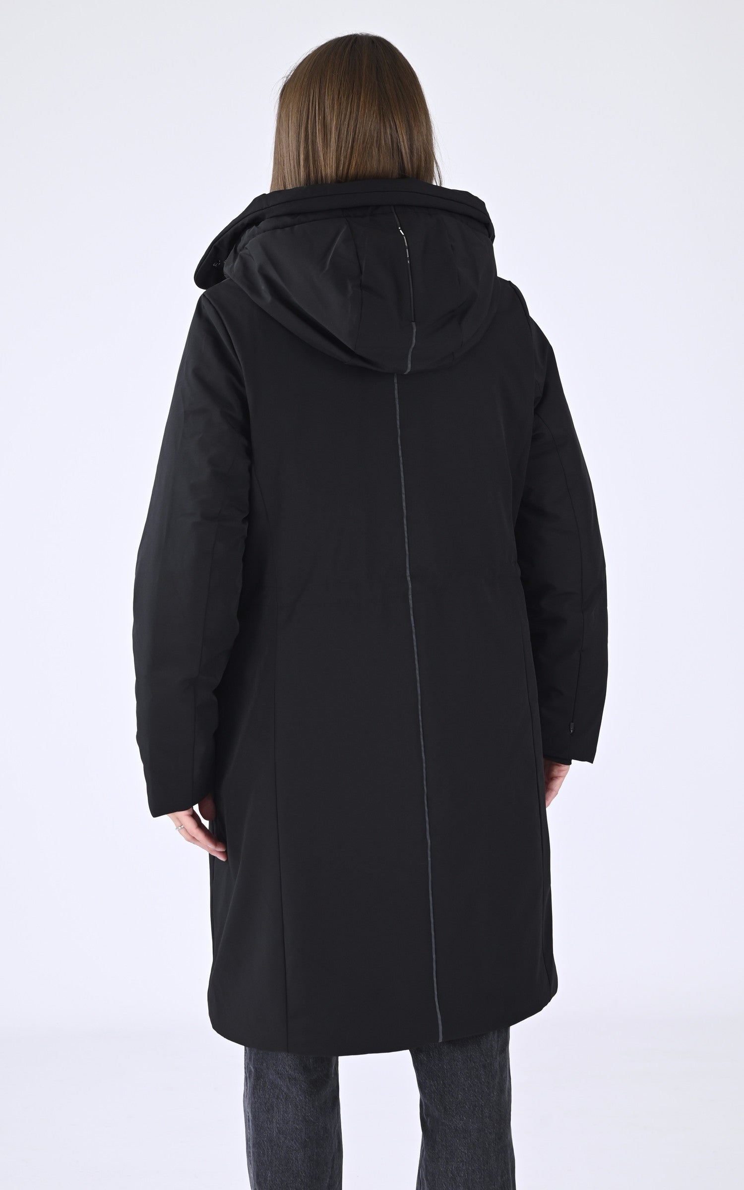 A &quot;GAIA QW504&quot; Noir Krakatau 3/4 Parka Femme back photo