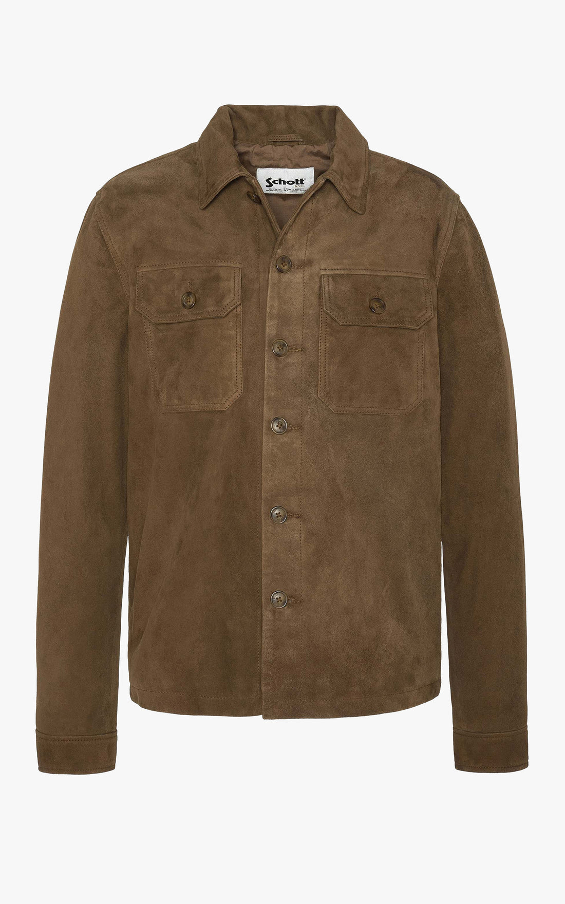 A &quot;LCBRONXS&quot; Cognac Schott Veste Homme opened photo