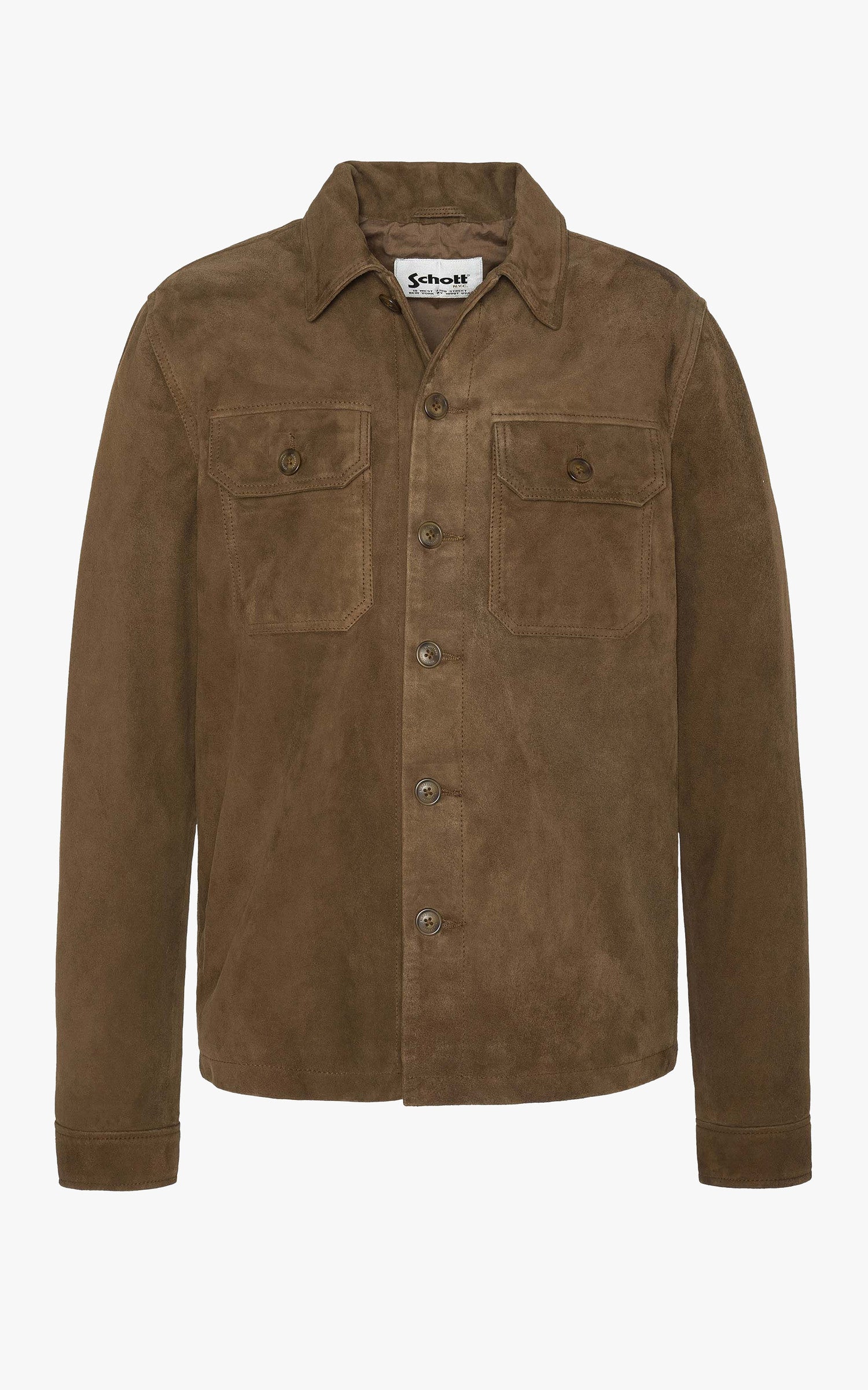 A &quot;LCBRONXS&quot; Cognac Schott Veste Homme opened photo 1