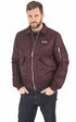 A "210100 RS" Bordeaux Schott Bomber Mixte opened photo