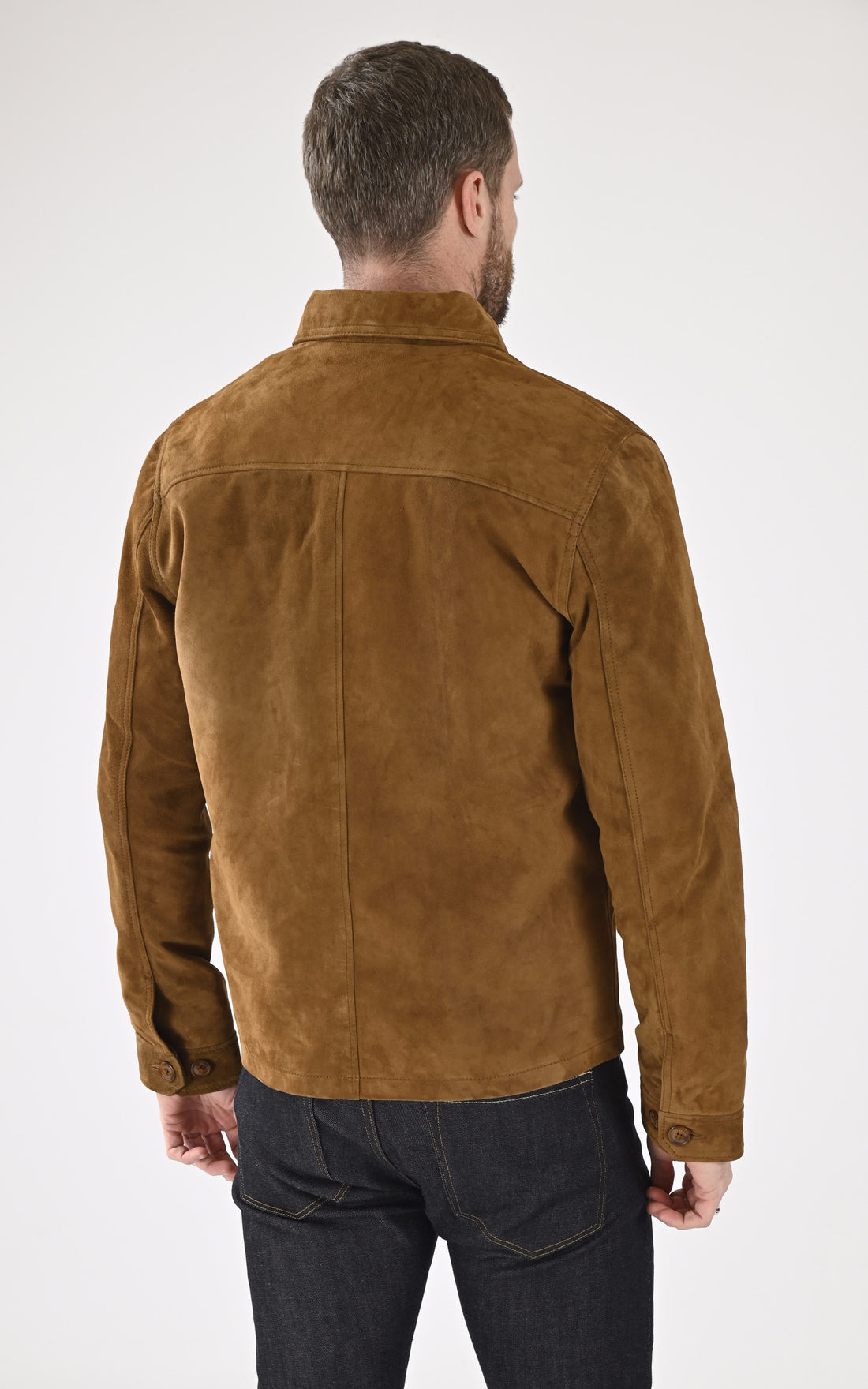 A &quot;LCBRONXS&quot; Cognac Schott Veste Homme opened photo