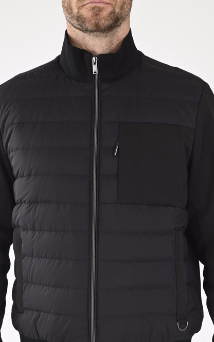 A &quot;AIR DOWN CLARKE M15MS606&quot; Noir Moose Knuckles Sweat Homme details photo