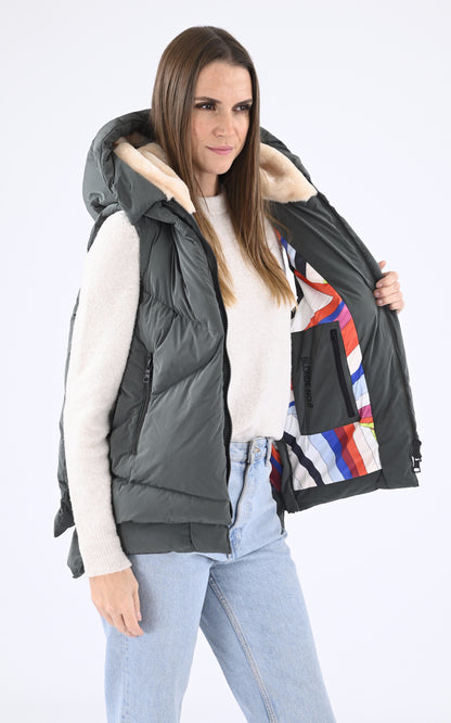 A &quot;DEW&quot; Kaki Blonde n°8 Gilet Femme interior photo