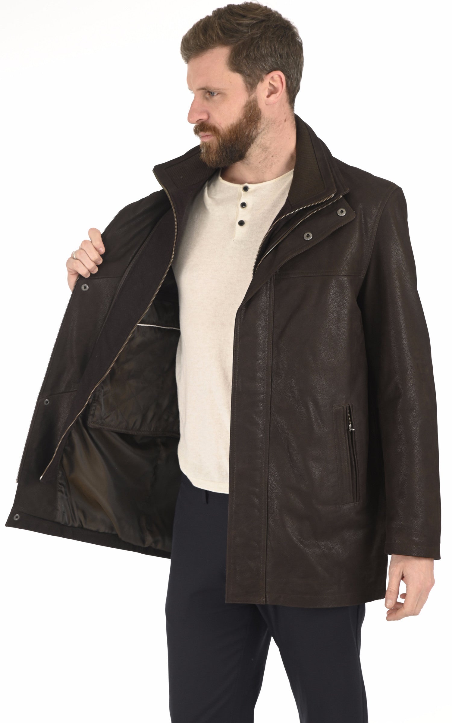 A &quot;MAX&quot; Marron La Canadienne 3/4 Homme interior photo 3