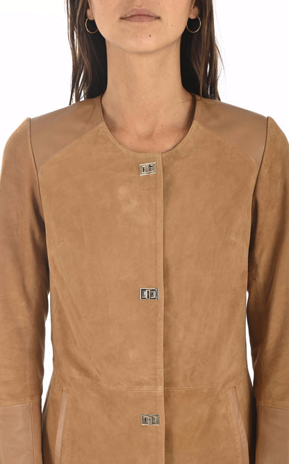 A &quot;IOLANDA&quot; Camel Giorgio &amp; Mario 3/4 Femme details photo