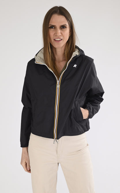 A &quot;LAURETTE REVERS K81333W&quot; Noir K-Way Blouson Femme opened photo