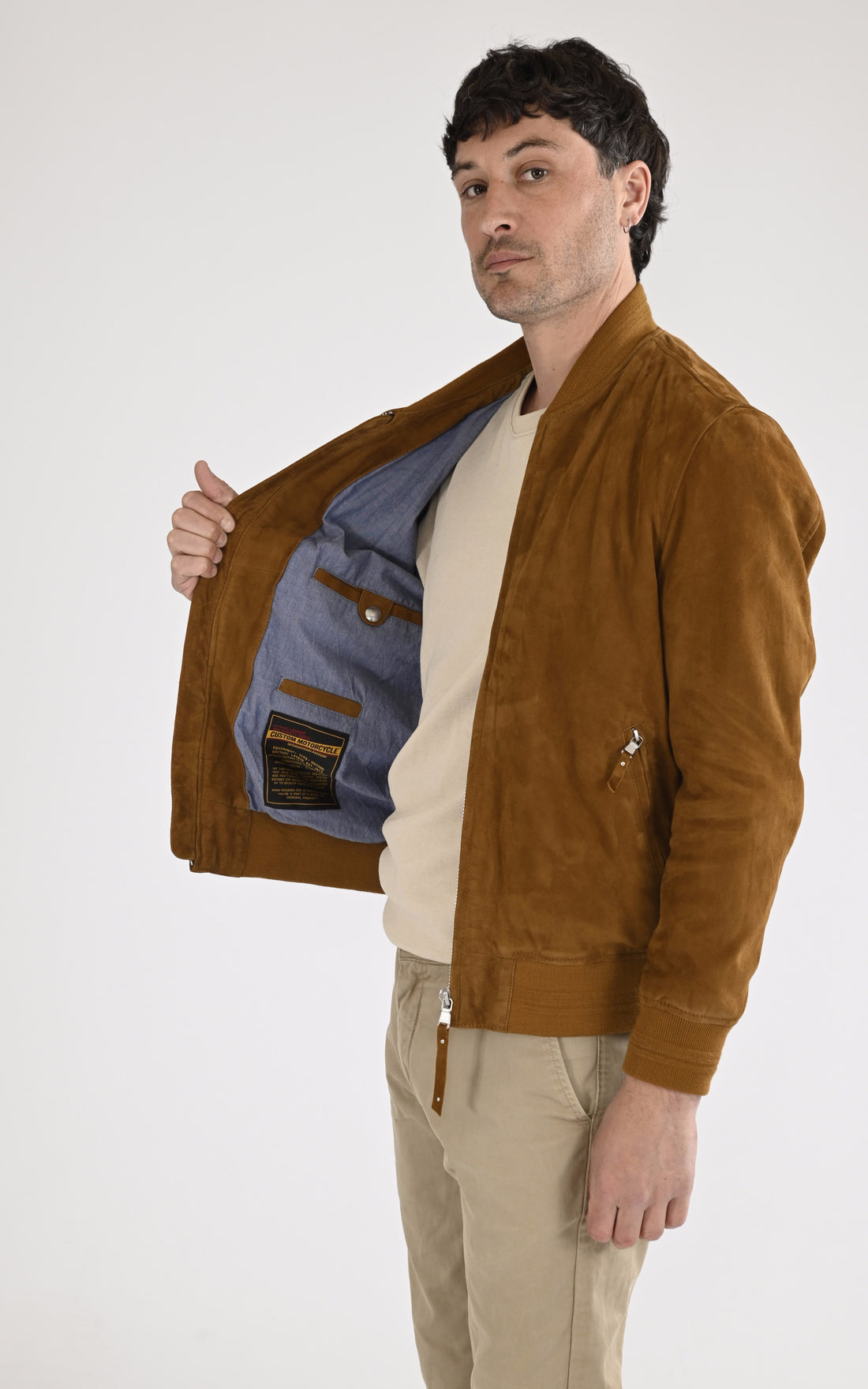 A &quot;WINDON 102570&quot; Cognac Daytona 73 Blouson Homme opened photo