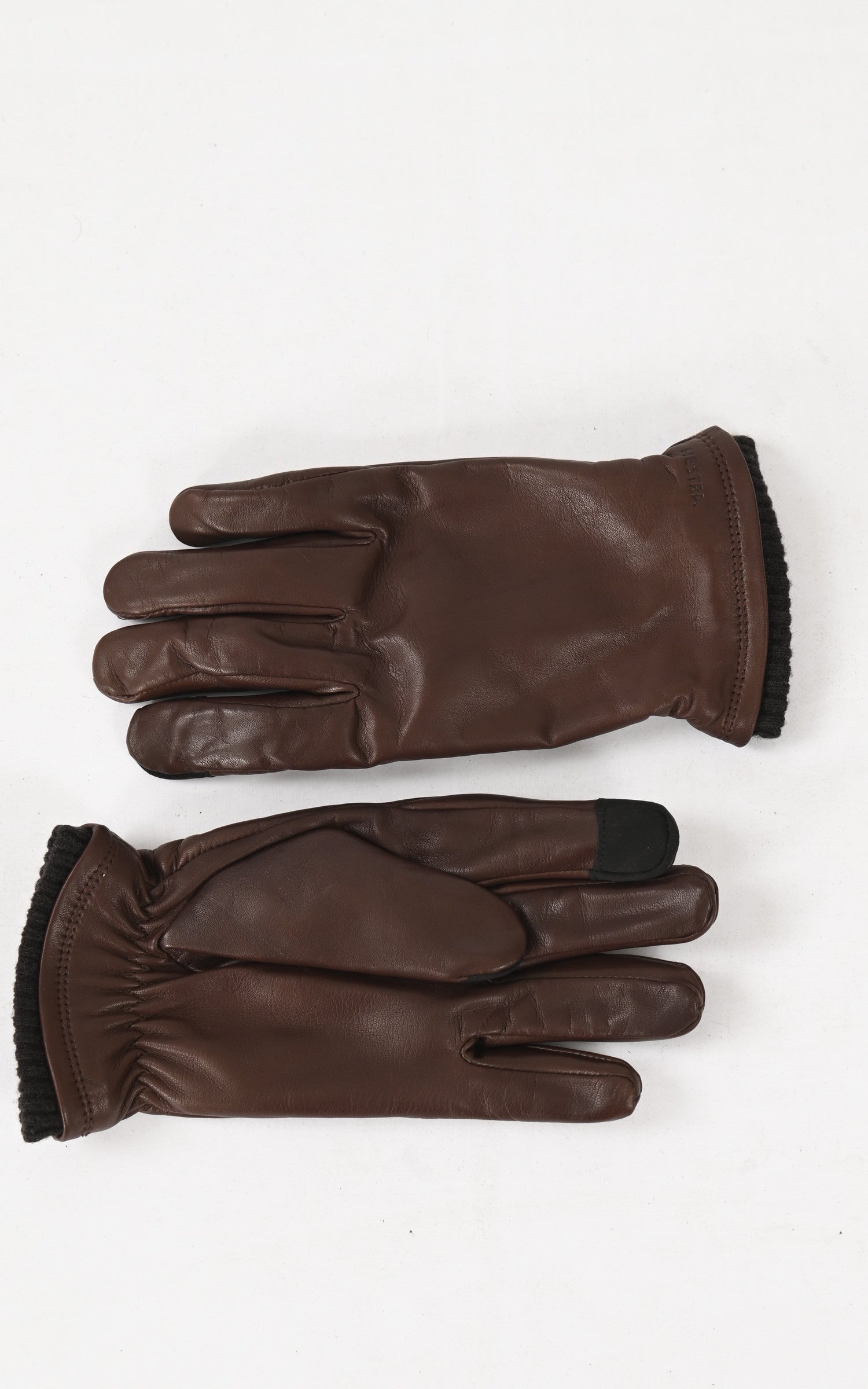 A &quot;23570 JOHN&quot; Marron Hestra Gants Homme opened photo 1