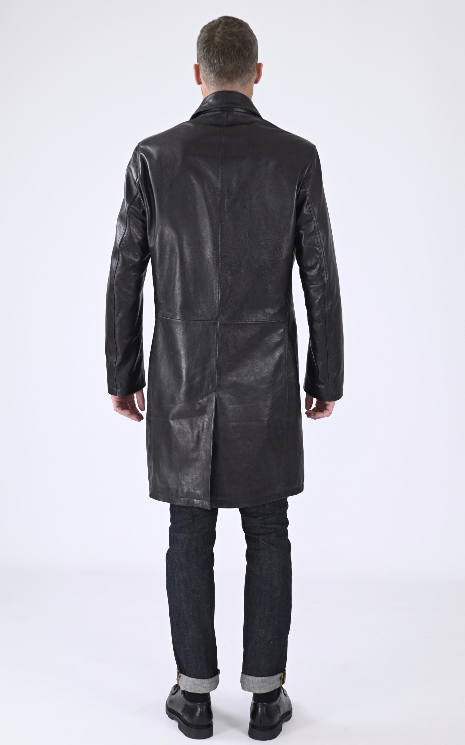 A &quot;MATHIAS&quot; Noir La Canadienne 3/4 Homme back photo 4