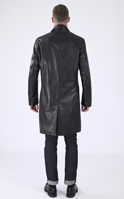 A &quot;MATHIAS&quot; Noir La Canadienne 3/4 Homme back photo