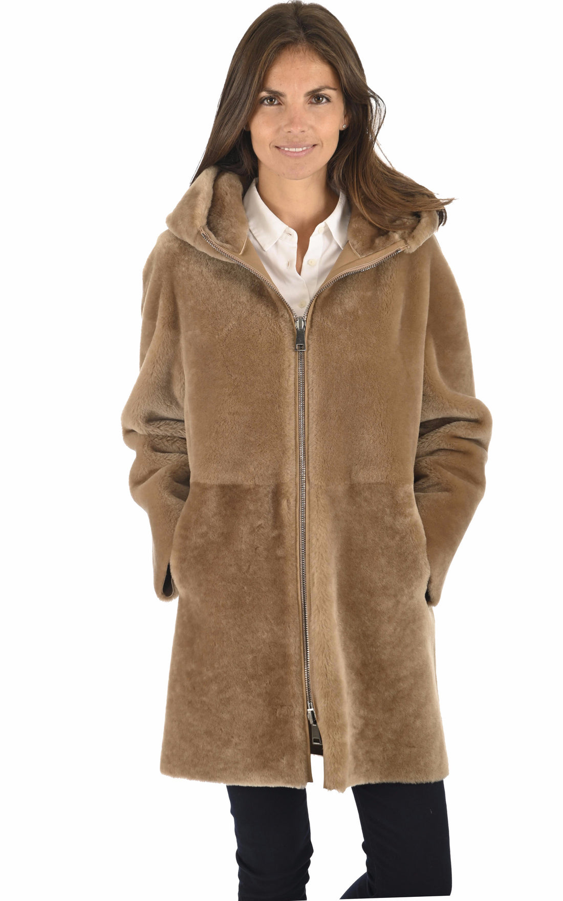 A &quot;L010 M0220&quot; Caramel Suprema Parka Femme opened photo