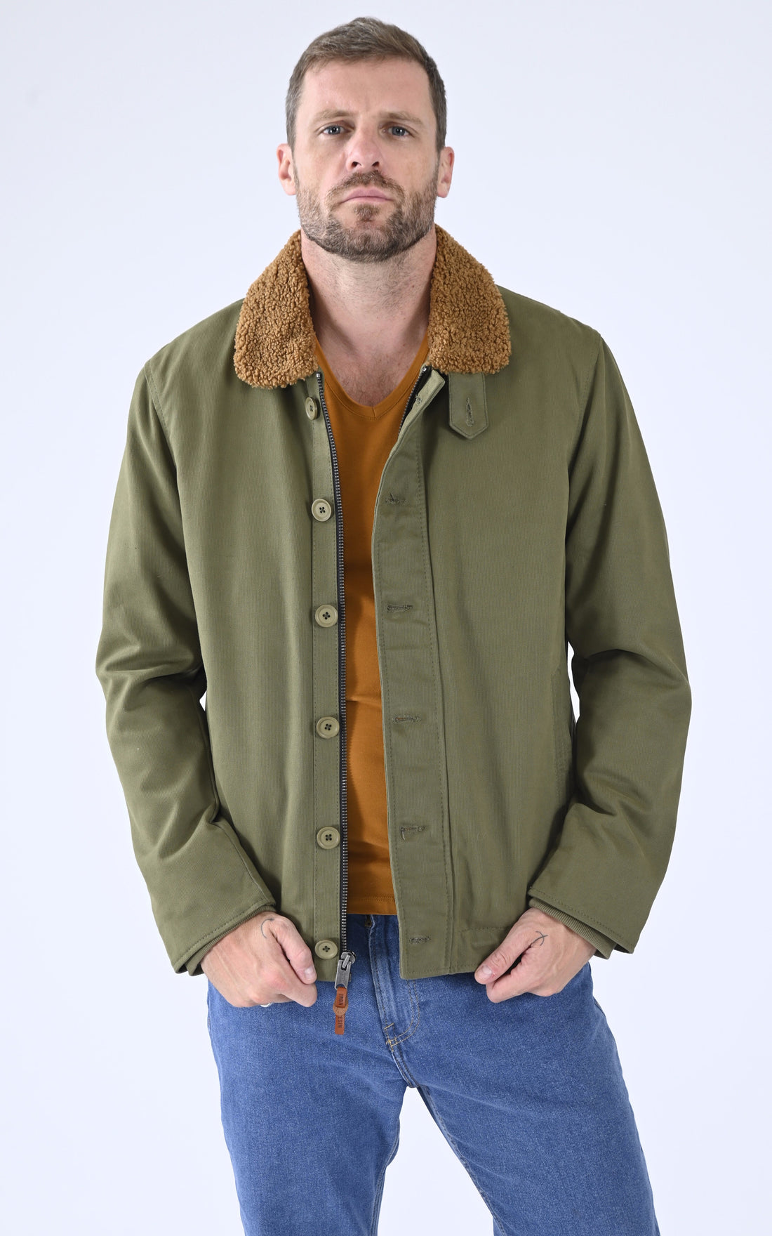 A &quot;NAUTILUS 102391&quot; Vert Iron&amp;Resin Veste Homme opened photo