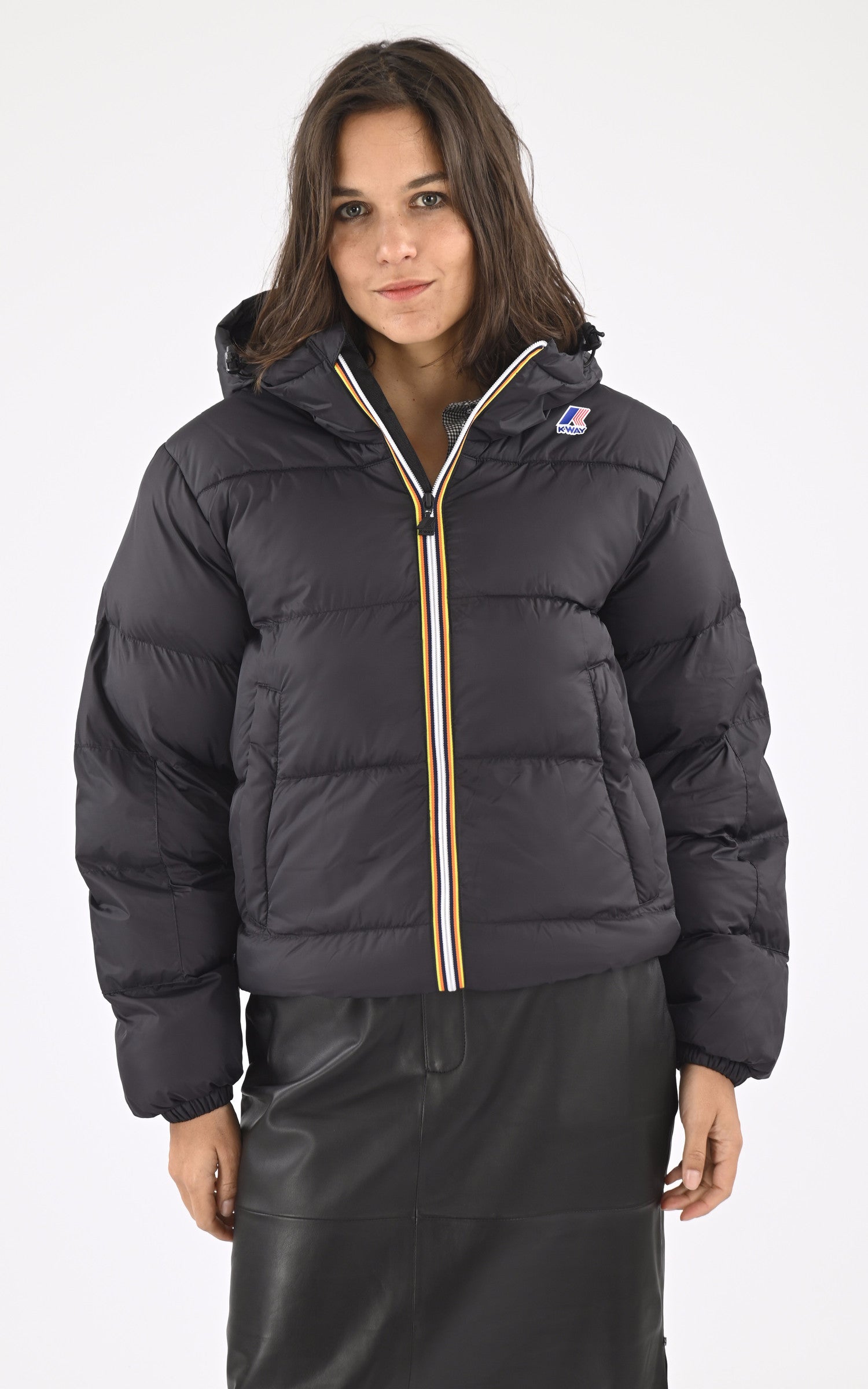 A &quot;CLAUDE HEAVY WARM K5115RW&quot; Noir K-Way Blouson Mixte closed photo 2