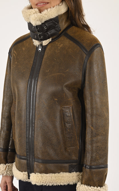 A &quot;ALTERIA FF&quot; Marron La Canadienne Bombardier Femme details photo