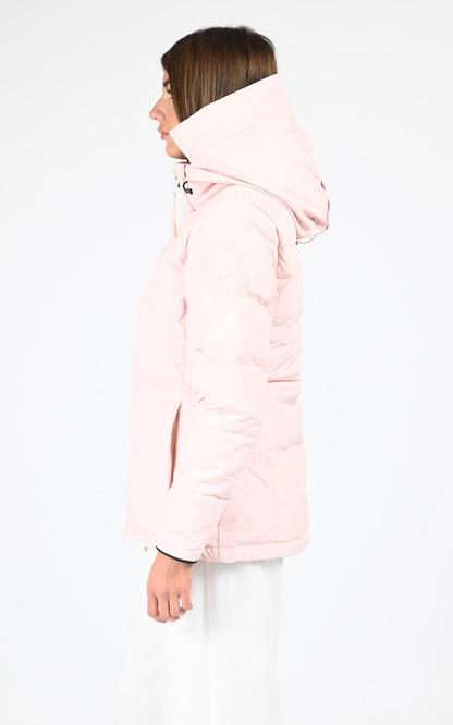 Parka à capuche Chelsea rose