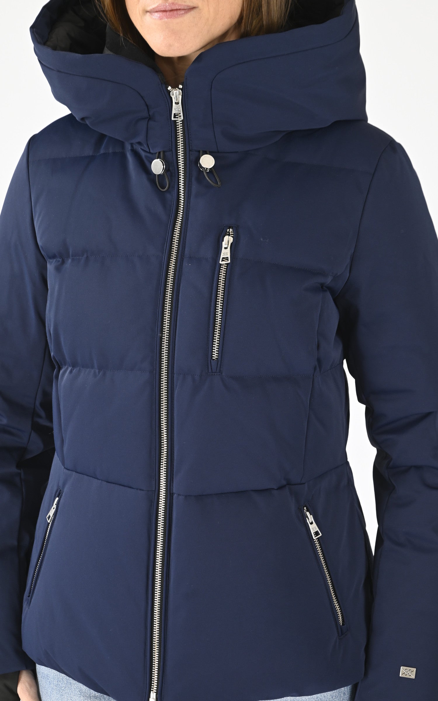 A &quot;MARILOU&quot; Bleu Marine Soia &amp; Kyo Ves Doudoune Femme details photo