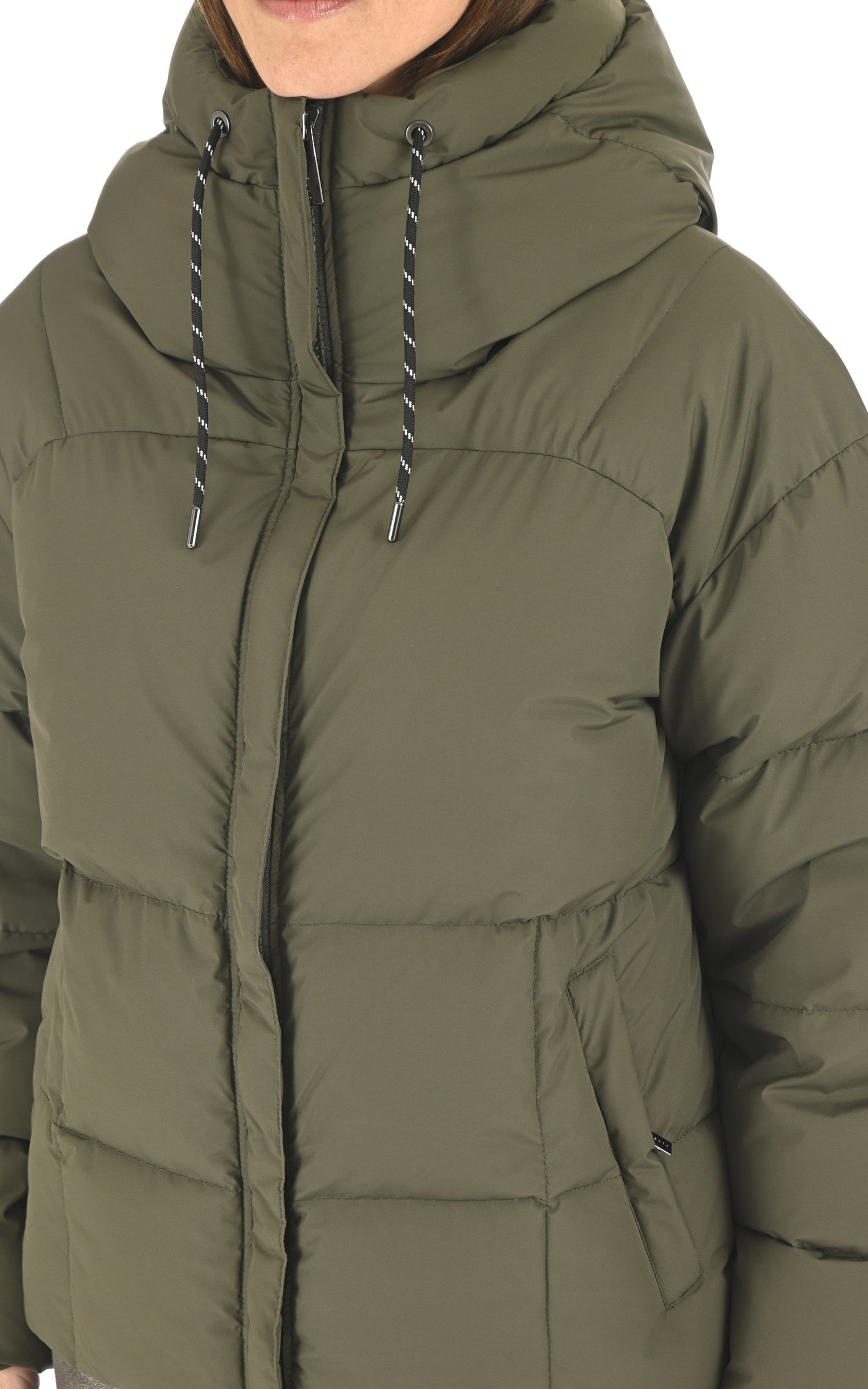 A &quot;HARMONIE 3&quot; Deep khaki Pyrenex Bl Doudoune Femme details photo