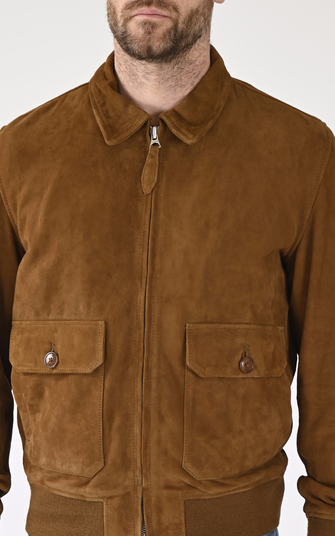 A &quot;LC AVIATOR S&quot; Cognac Schott Pilote Homme opened photo