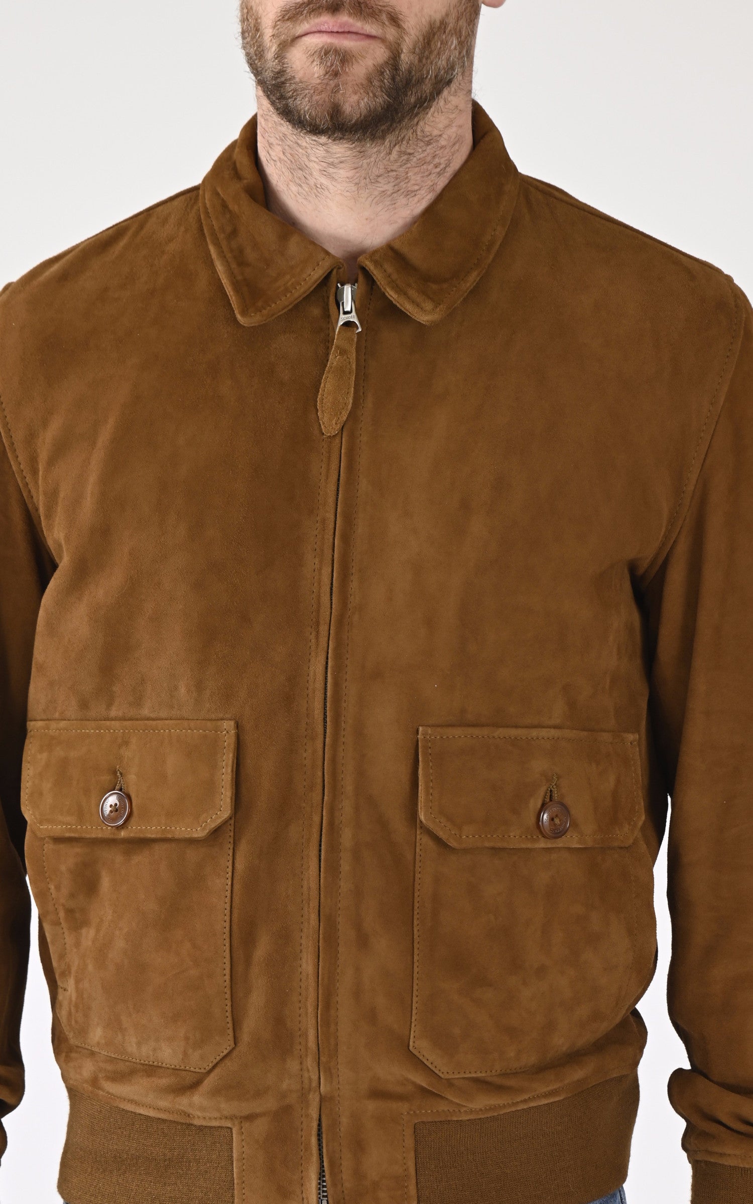 A &quot;LC AVIATOR S&quot; Cognac Schott Pilote Homme details photo 5