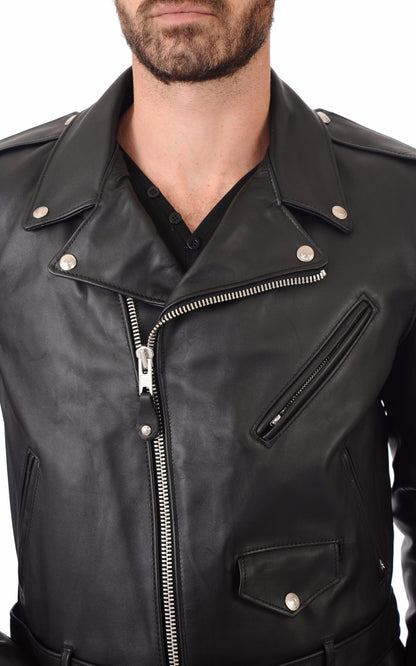 A &quot;618&quot; Noir Schott Perfecto Homme details photo